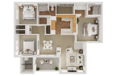 Arroyo Villa 3 Bed 2 Bath A at Arroyo Villa Apartments, California, 91320