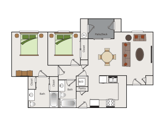 a floor plan of a house  at Falcon Bridge at Gale Ranch, San Ramon, CA