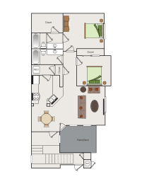 a floor plan of a small house with a kitchen and a living room  at Falcon Bridge at Gale Ranch, California