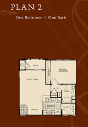 1 Bedroom Floor Plan at Sonoma at Porter Ranch, Porter Ranch, California