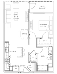 Pradera 1 Bed 1 Bath A3 at Pradera Apartments San Ramon, California 94582