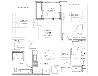 Pradera 2 Bed 2 Bath B2 at Pradera Apartments San Ramon, California 94582