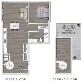 1 bed 1 bath A at The Lucky Apartments, Culver City