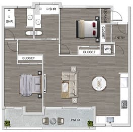 2 bed 2 bath at The Lucky Apartments, Culver City, 90066