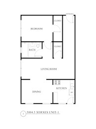 A floor plan of a 5004.5 XERXES UNIT-1.
