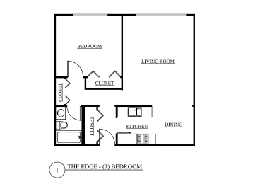  Floor Plan One Bedroom