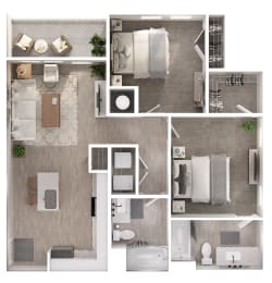 B1b Floor Plan at Estraya Boerne, Texas, 78006