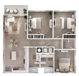 C1 Floor Plan at Estraya Boerne, Texas