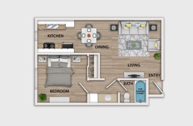 Floor Plan  a floor plan of a house with a bedroom and a living room