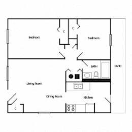  Floor Plan 2 Bedroom Apartment: The Yorkshire