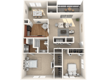 Keystone Crossing Apartment Three Bedroom