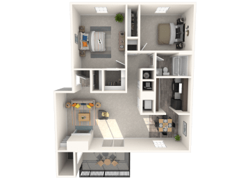 Two Bedroom Apartment Large