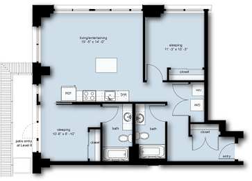 C4 Floor Plan at Stadium Place, Washington, 98104