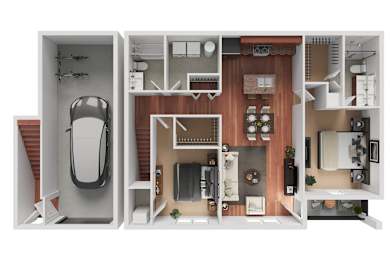 Vertex Phase 2 Floor Plan at Meridian West Shore, Pennsylvania