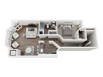 Kensington II Upper Floorplan at Woodland Meadows, Michigan, 48035