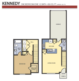 Liberty Landing Apartments Floor Plan, West Jordan, Utah Kennedy