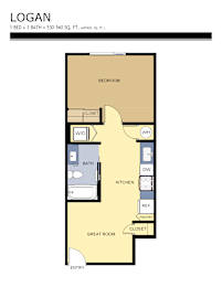 1 bed 1 bath C at Liberty Square Apartments - Saltlake City, UT Apartments, Saltlake City, Utah