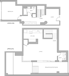 floor plans of the first and second floors