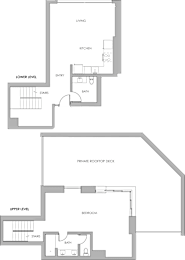 floor plans of the first and second floor