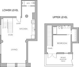 PH7 Studio Floorplan at Garment Lofts Apartments, Los Angeles