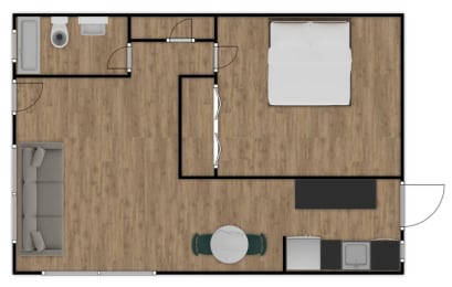 Studio_Lakeside 1 bath B at Lakeside @ Biscayne Gardens,North Miami, Florida