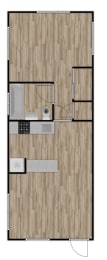 PA2 Floor Plan at Palm Gardens @ Biscayne Gardens, North Miami