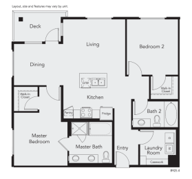 a floor plan of a house with a bedroom and a living room