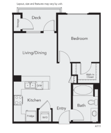 a floor plan of a room with a bed and a desk