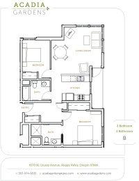 Acadia Gardens Floorplan_2x2B