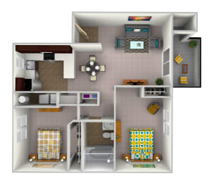  Floor Plan 2x1 Lower