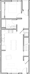  Floor Plan Townhome - 3x2