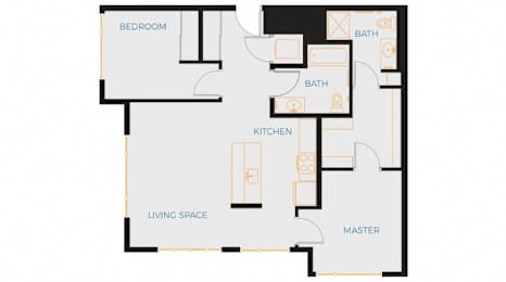 a diagram of a floor plan of a house