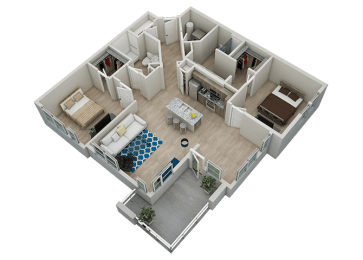 Oceanus floor plan at Residences at The Green in Lakewood Ranch, FL