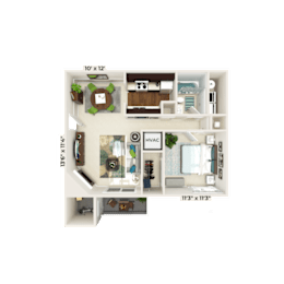 1 BED 1 BATH at Eastchester Ridge Apartments, High Point, 27262