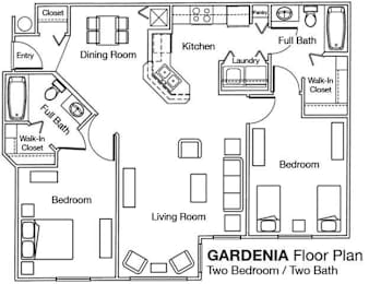 2x2 floor plan