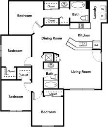 a floor plan of a house