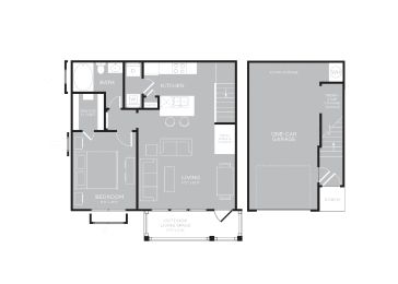 1 bedroom 1 bathroom floorplan