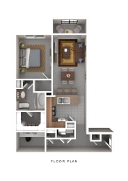 1 bedroom 1 bathroom floorplan