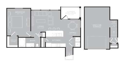 1 bedroom 1 bathroom floorplan