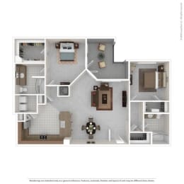 a bedroom floor plan and a bathroom with a tub