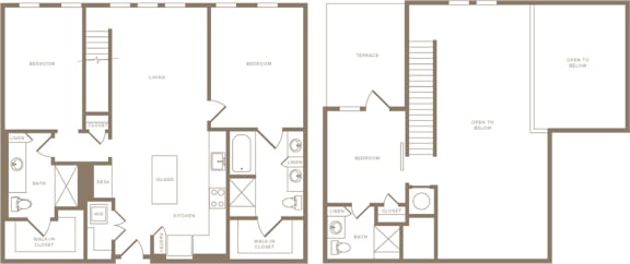 Three Bedroom Three Bathroom Floorplan 1365