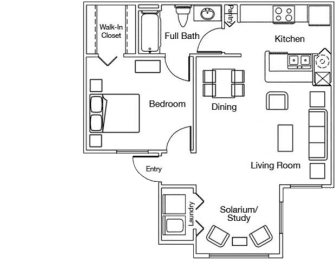 Camellia - 1x1 707sqft
