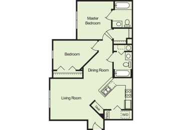 2 Bedroom 2 Bath