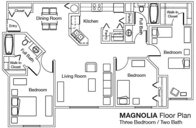 Whispering Pines 3x2 Floor Plan