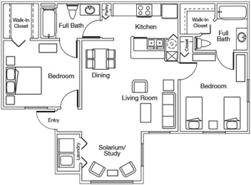 Gardenia - 2x2 - 953sqft