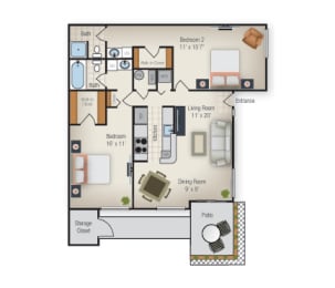 a floor plan of a house