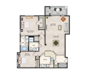 two bedroom apartment
