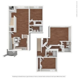 Palmero 3 Bedroom 3 Bathroom Floor Plan