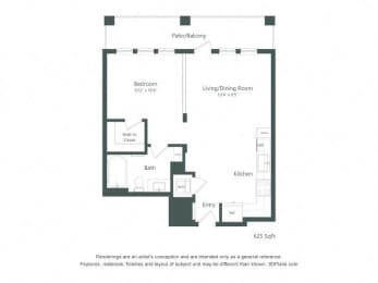 a floor plan of a house with an open floor plan