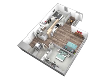 bedroom floor plan an illustration of the retreat at thousand oaks apartments in cupertino